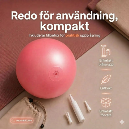 Pilatesboll 15 cm – explosionssäker, halkfri bikakedesign, bärbar