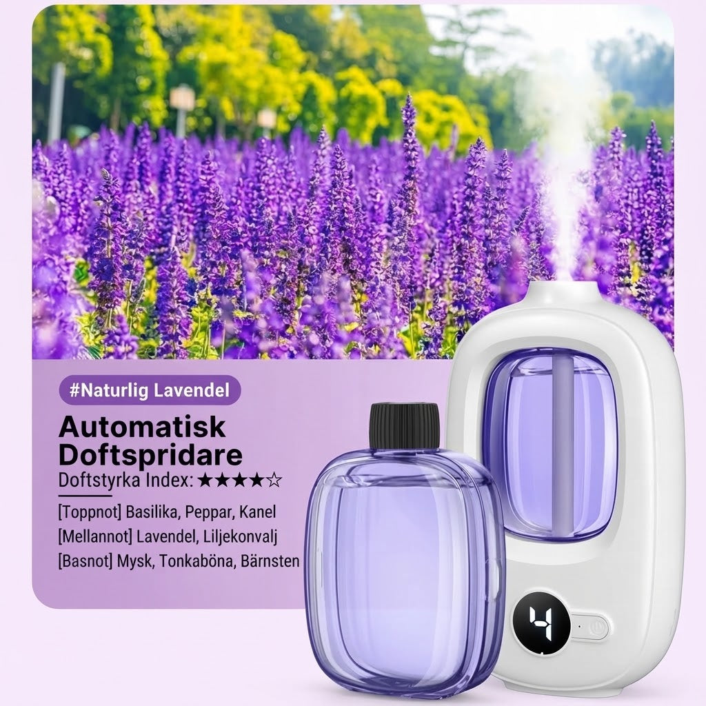 Automatisk aromadiffuser för fräscha rum