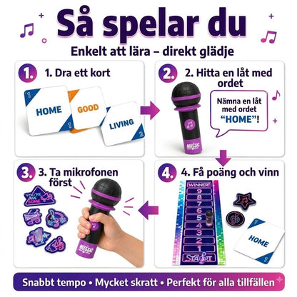 Music Mic Game partyspel med mikrofon