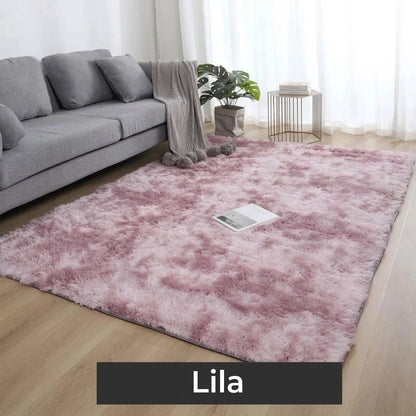 Plyschmatta i siden och ull