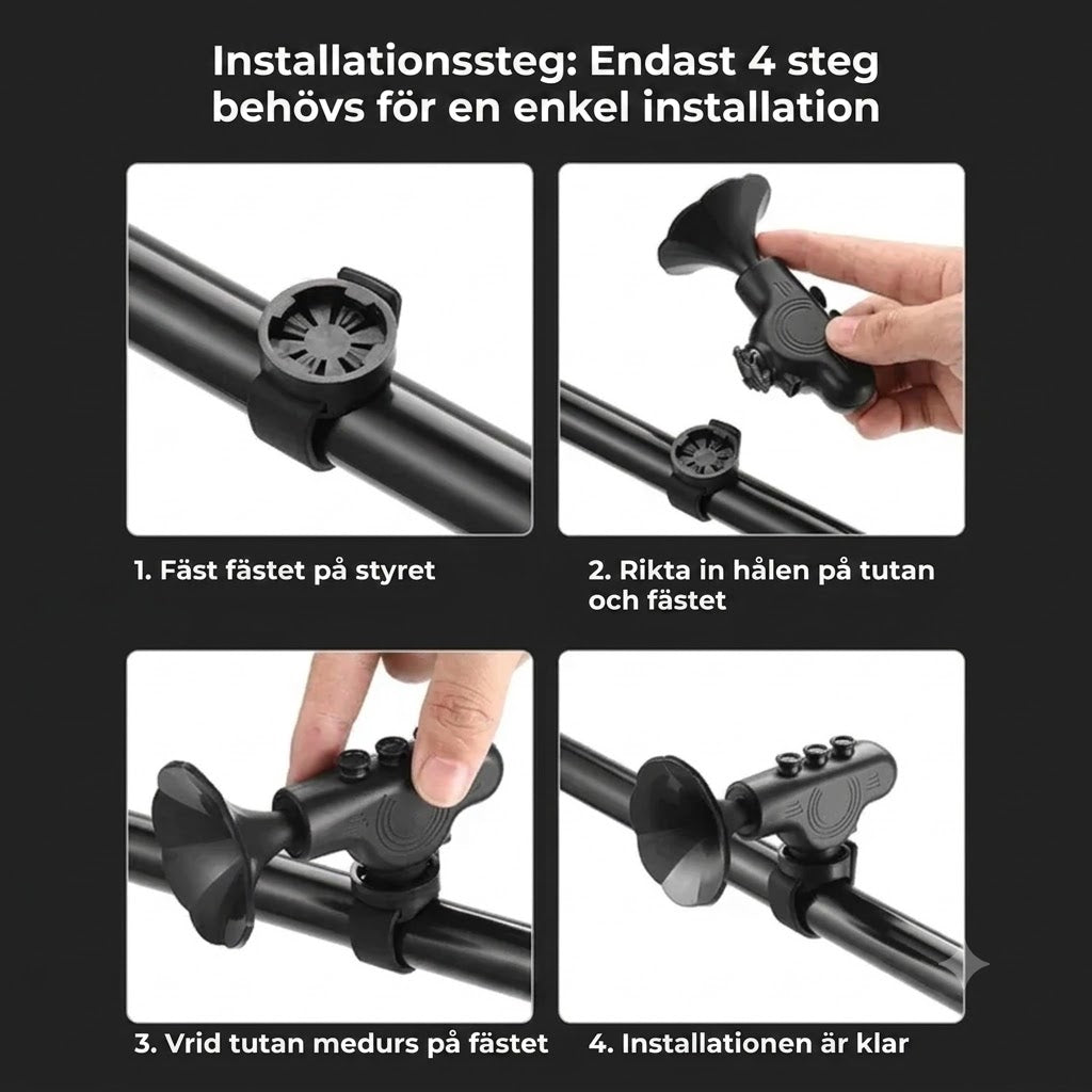 Elektrisk cykeltuta 120 dB