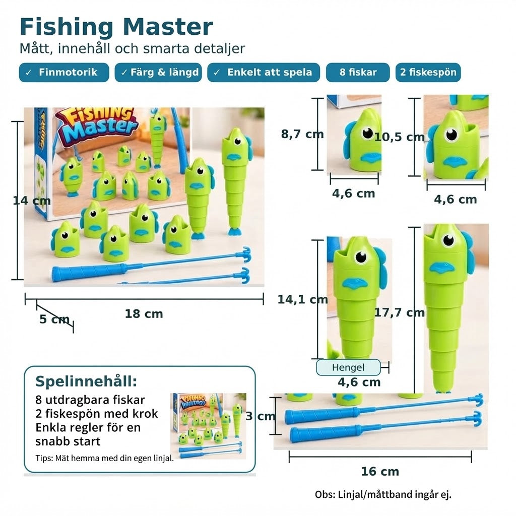 Fishing Master lärorikt fiskespel för hela familjen