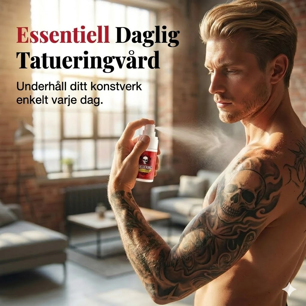 Återfuktande eftervårdsspray för tatueringar