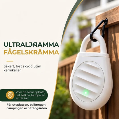 Ultraljudsfågelskrämma för trädgård och balkong