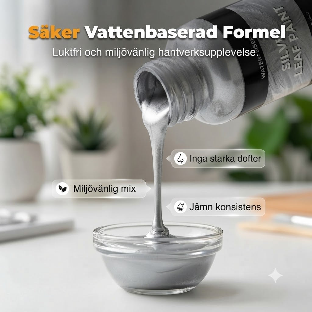 Metallisk silverfärg för gör det själv-projekt