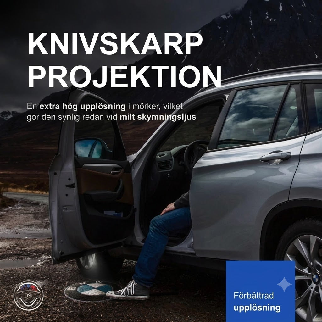 Auto logoprojektor – Lys upp ditt insteg med en snygg logotyp