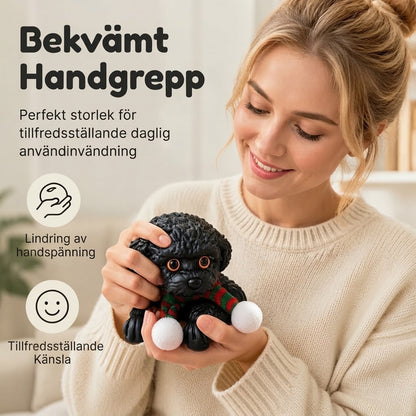 Teddyhund antistress-squishy med halkfri matta