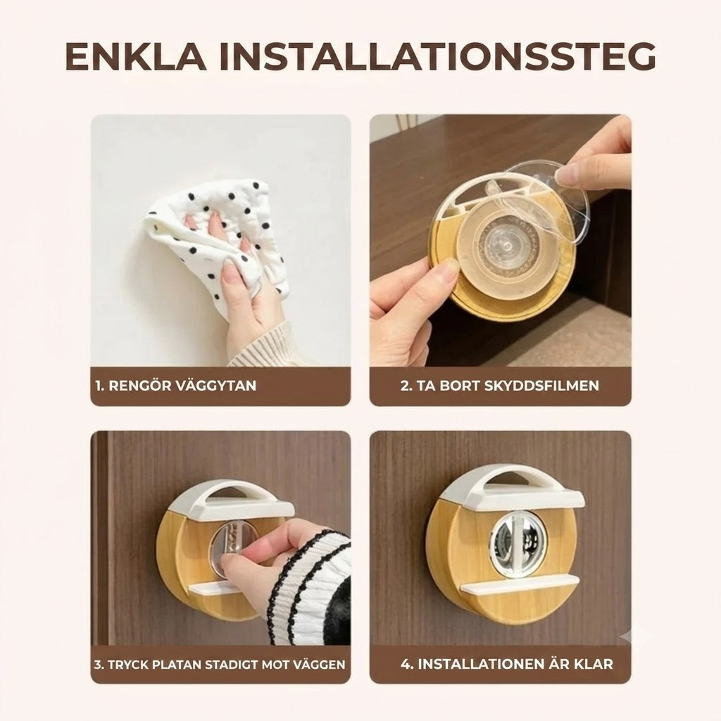 Kabelhållare med sugkopp