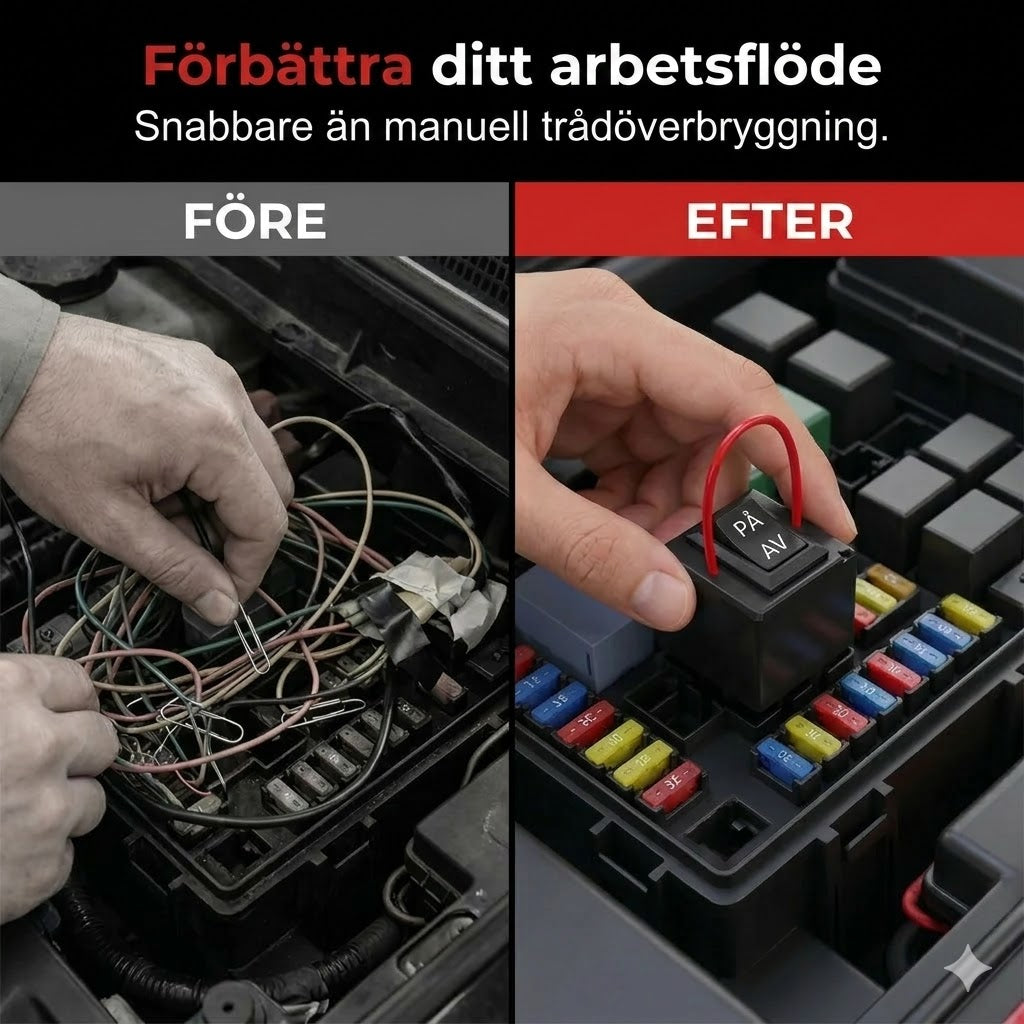 Testkit för bilreläer med startkablar