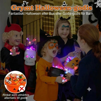 50-pack LED-ringar för halloween