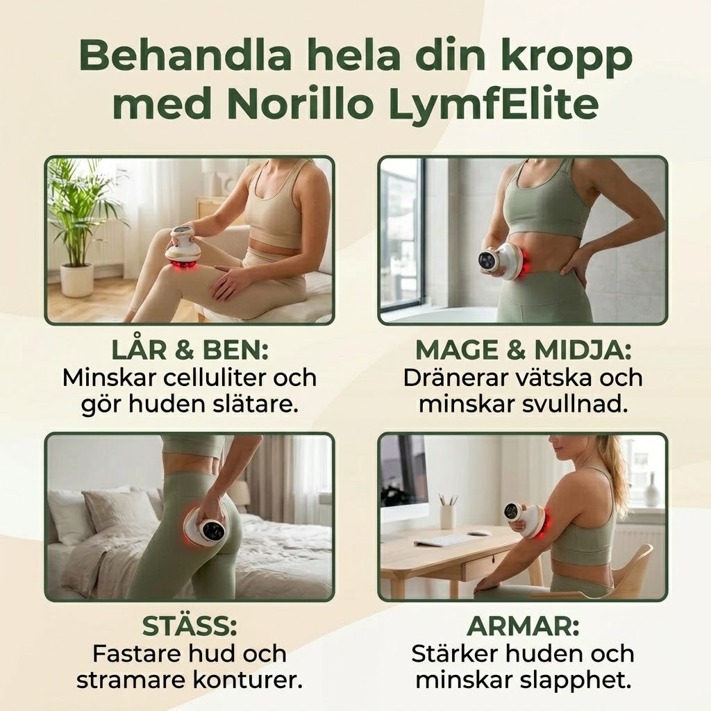 LymfElite massageapparat med vakuum värme och LED ljus