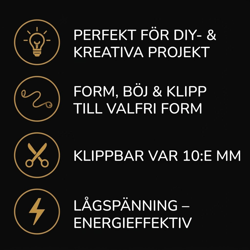 LumiNoodles klippbara flexibla LED-filament