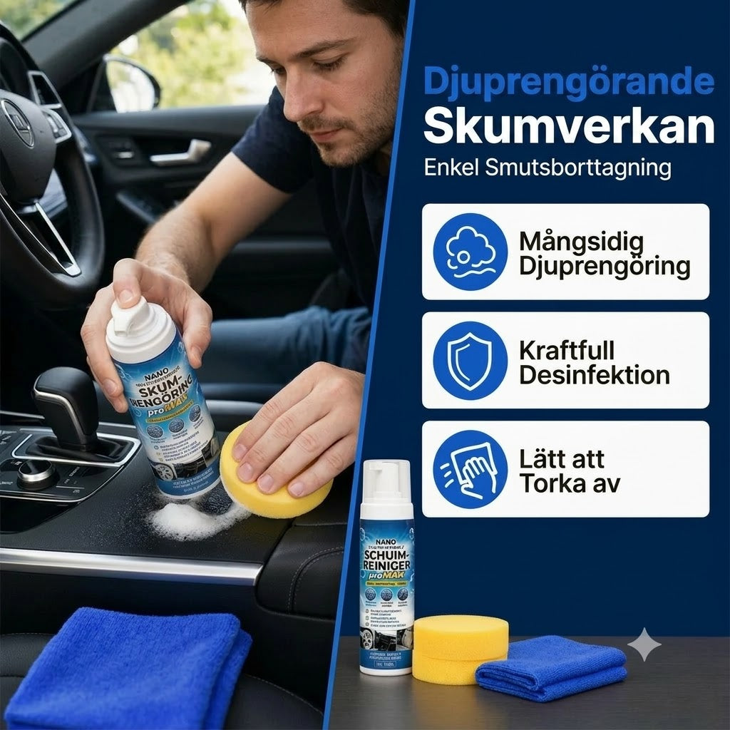 Skumrengöring för instrumentbräda läder och vinyl