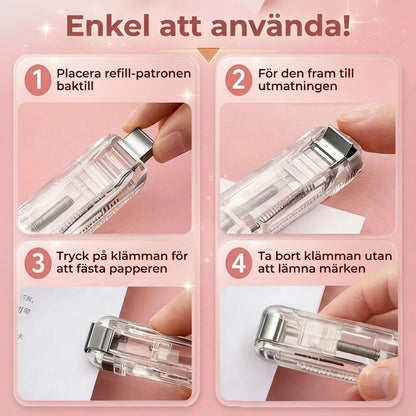 Pappersklämverktyg med 50 clips