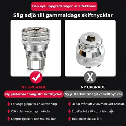Universell justerbar hylsnyckel