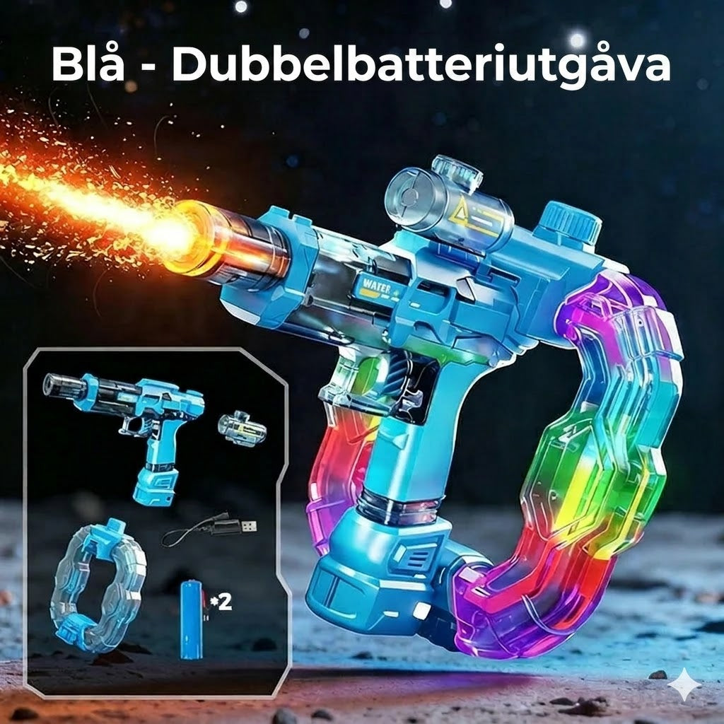 Ljusupplyst regnbågsvattenpistol