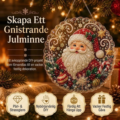 DIY diamantmålning julhängen med pärlor