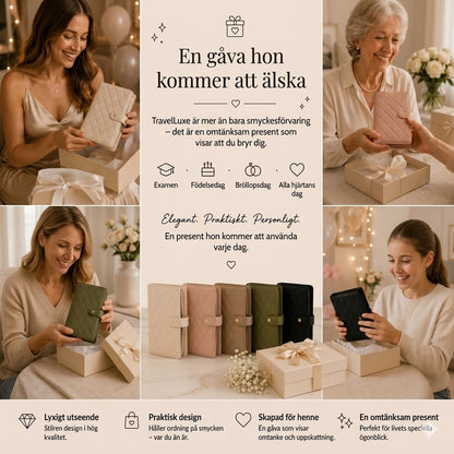 TravelLuxe Smyckeskrin – Kompakt Och Alltid Organiserat