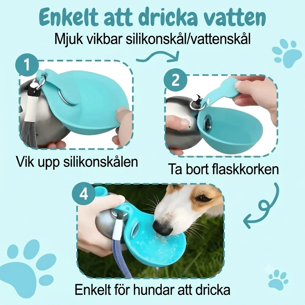Läckagesäker vattenkopp för husdjur
