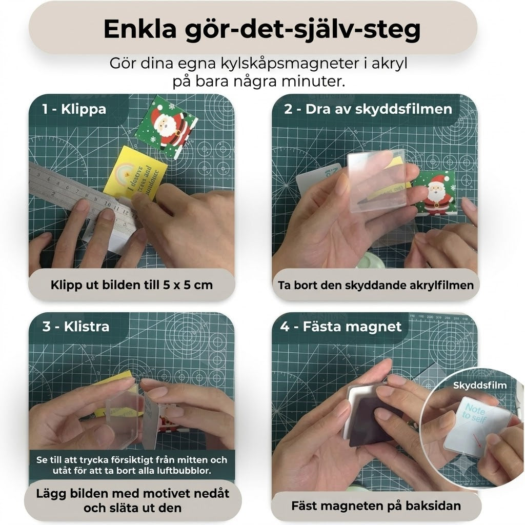 Set med 10 fotomagneter