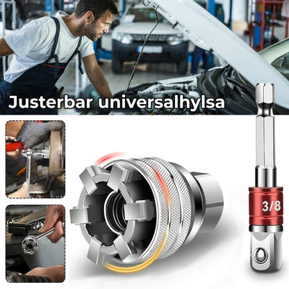 Universell justerbar hylsnyckel