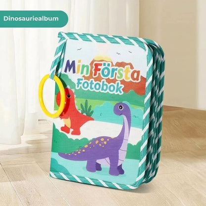 Mjuk babybok med spegel och bitring