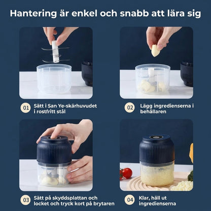 Bärbar minihackare för mat