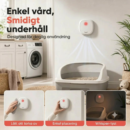 Tyst luktborttagare för husdjurslukt