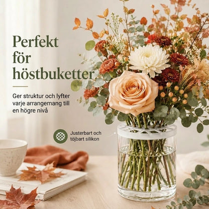 BlomFix töjbara blomsterhållare i silikon 4 pack