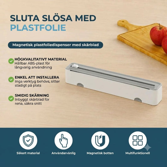 Magnetisk skärare för plastfolie