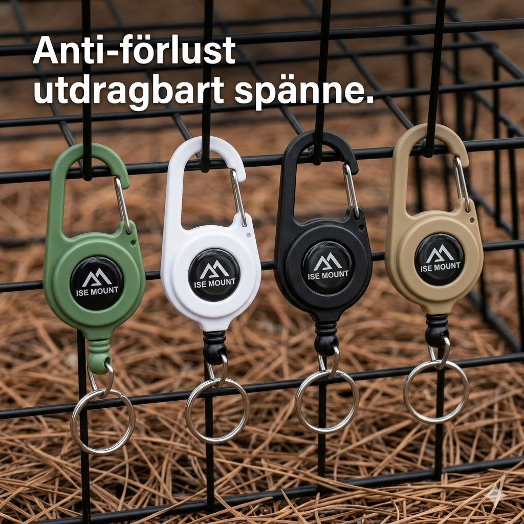 Ny multifunktionell 3-i-1 karbinhake med utdragbar rulle.