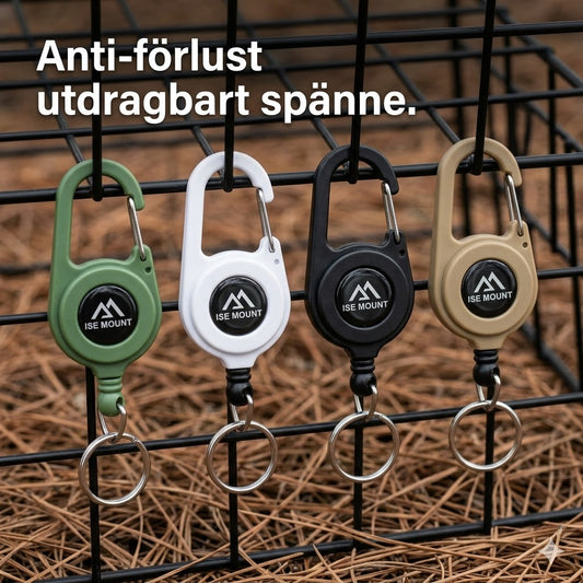 Ny multifunktionell 3-i-1 karbinhake med utdragbar rulle.