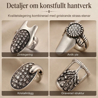 Justerbara nagelringar 4-pack
