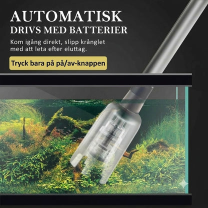 Sladdlös bottenrengörare för akvarier