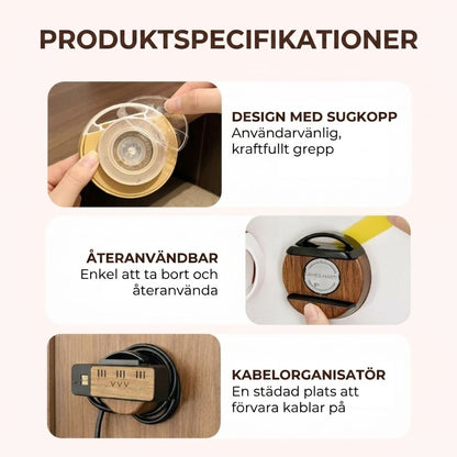 Kabelhållare med sugkopp