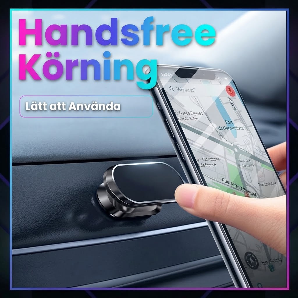 Flexibel magnetisk mobilhållare för bil