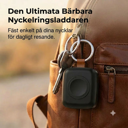 Kompakt magnetisk powerbank för smartklocka 1 200 mAh med nyckelring