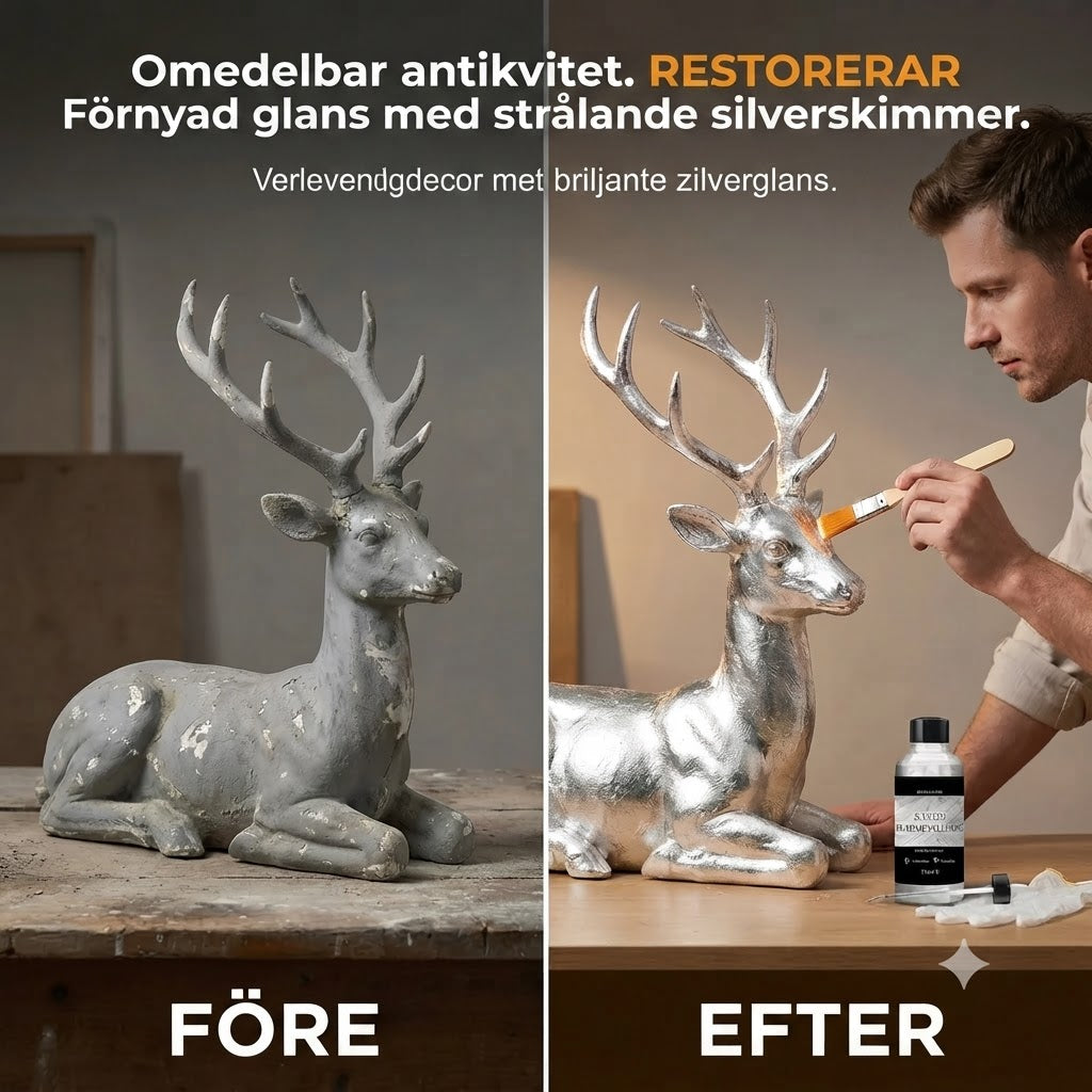 Metallisk silverfärg för gör det själv-projekt