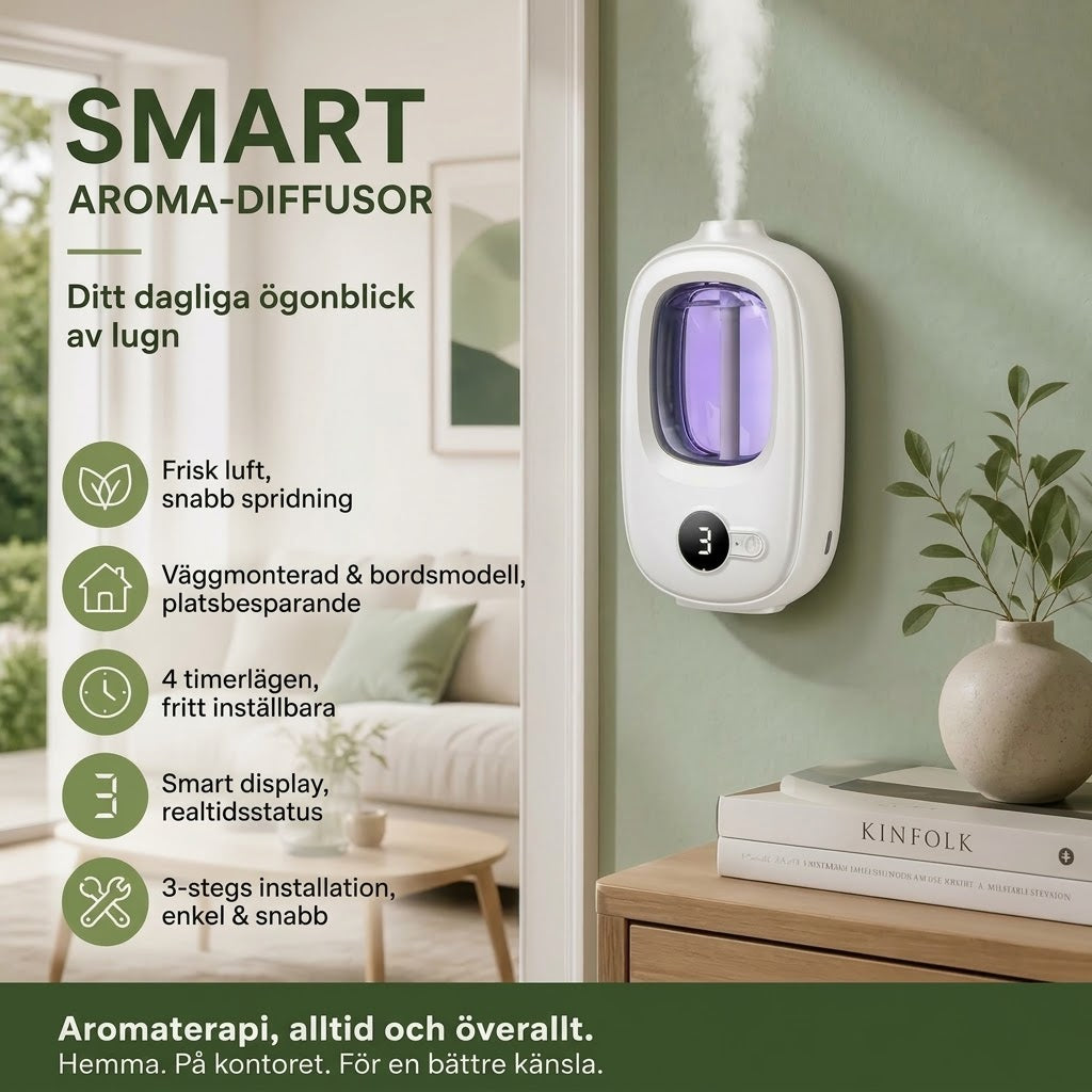Automatisk aromadiffuser för fräscha rum