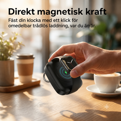 Kompakt magnetisk powerbank för smartklocka 1 200 mAh med nyckelring