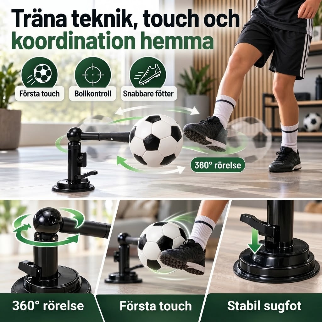 SoloKick 360 fotbollstränare för inomhusbruk
