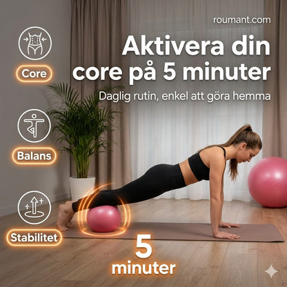 Pilatesboll 15 cm – explosionssäker, halkfri bikakedesign, bärbar