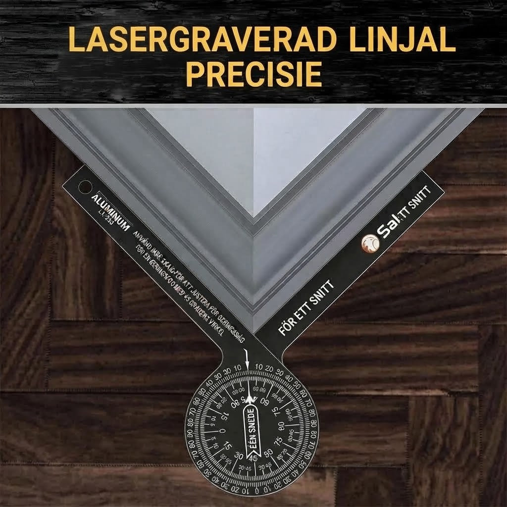 Precisionsgradskiva med lasergravyr för vinkelmätning