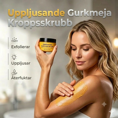Gurkmeja Kroppsskrubb – Stimulerar Huden med Mild Exfoliering och Djup Återfuktning