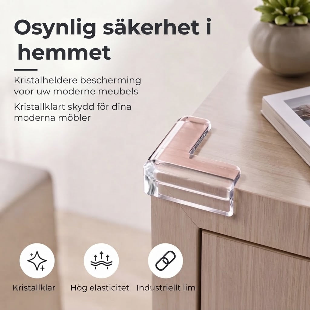 Transparenta hörnskydd för möbler 20-pack