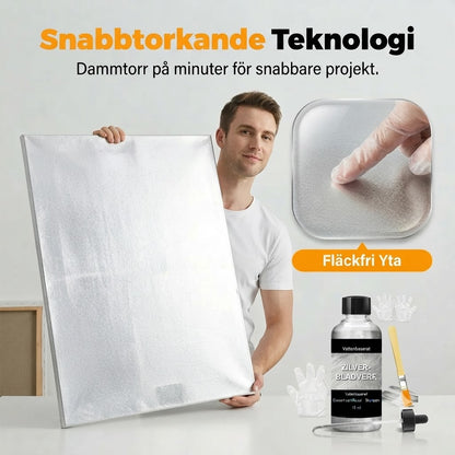 Metallisk silverfärg för gör det själv-projekt