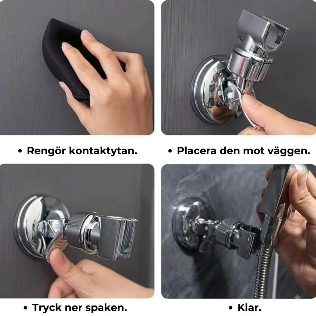Duschhållare med sugkopp