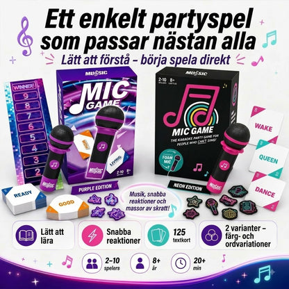 Music Mic Game partyspel med mikrofon