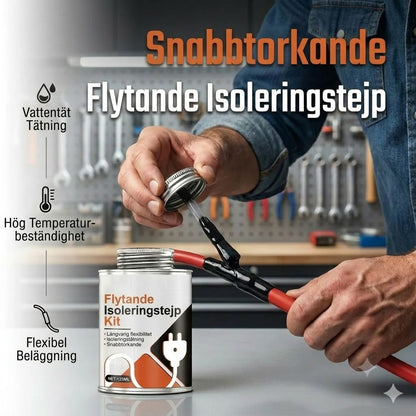 Flytande elektrisk eltejp som tätningsmedel