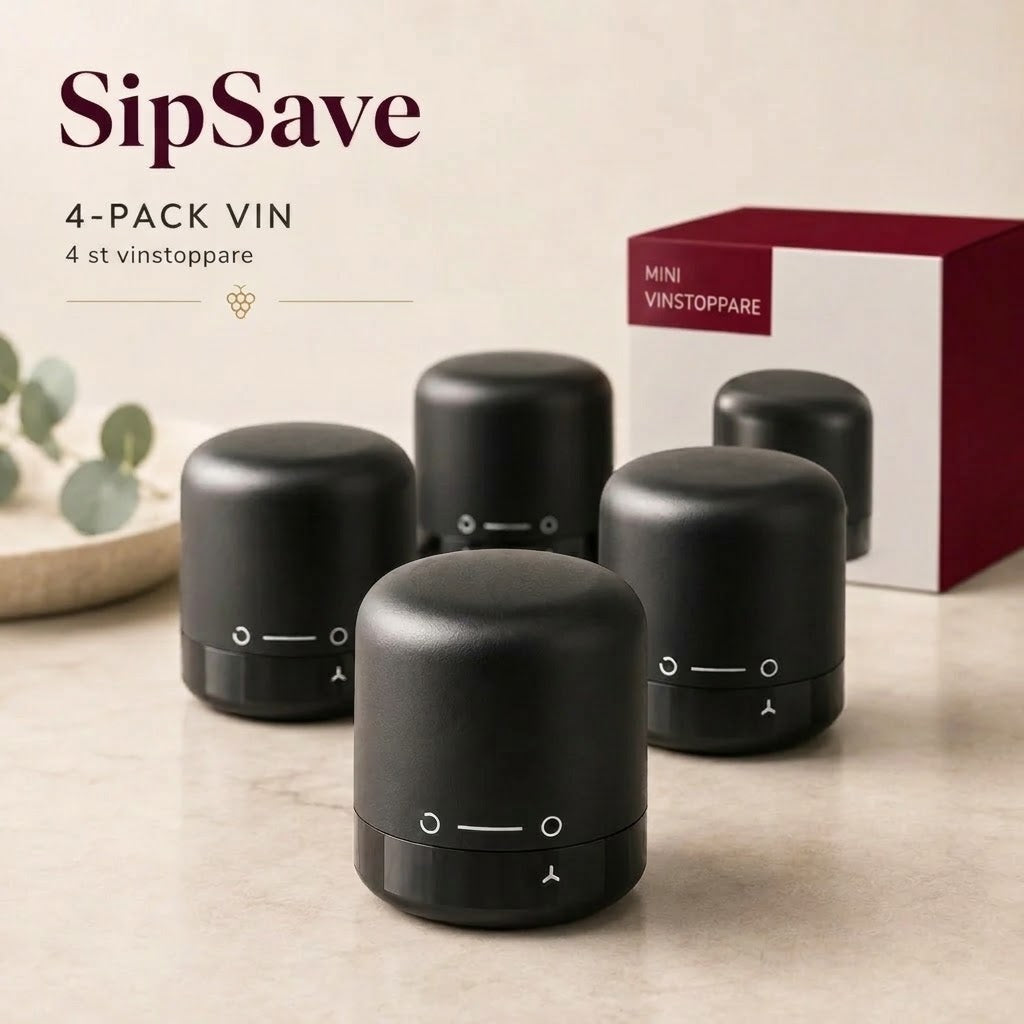 Flaskproppar för vin och champagne 4-pack